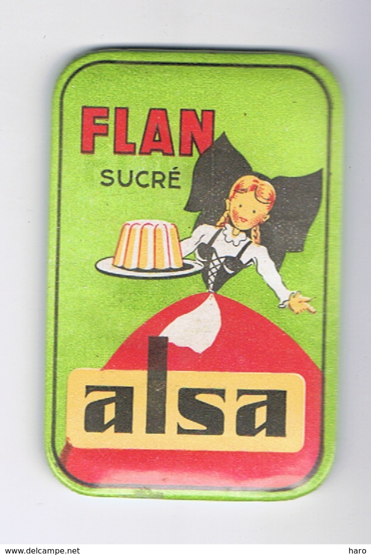 Miroir De Poche Publicitaire = Flan " ALSA " Pâtisserie, Dessert,... (fr60) - Autres & Non Classés