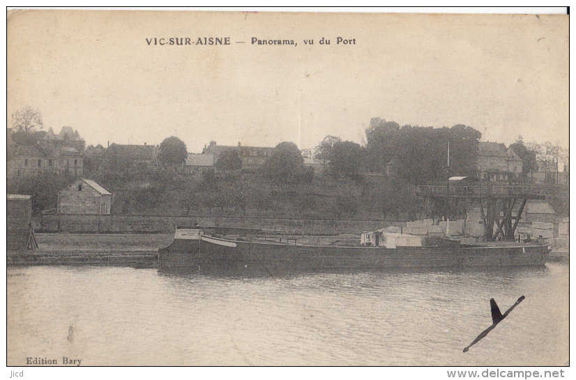 02- Vic Sur Aisne  Panorama Vu Du Port - Vic Sur Aisne