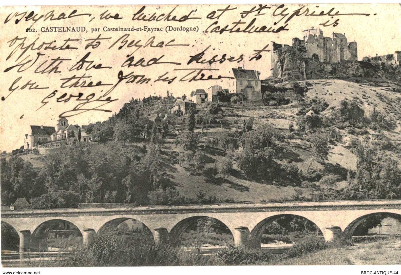 CPA N°13022 - LOT DE 5 CARTES DE CASTELNAUD PAR CASTELNAUD ET FAYRAC - LE CHATEAU - VUE PANORAMIQUE - Sarlat La Caneda