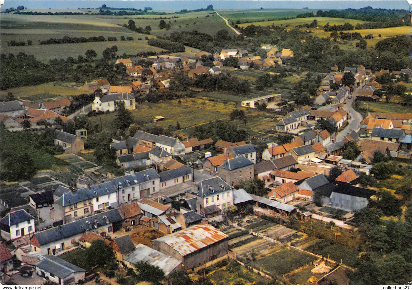 80-PERNOIS-VUE GENERALE AERIENNE - Autres & Non Classés