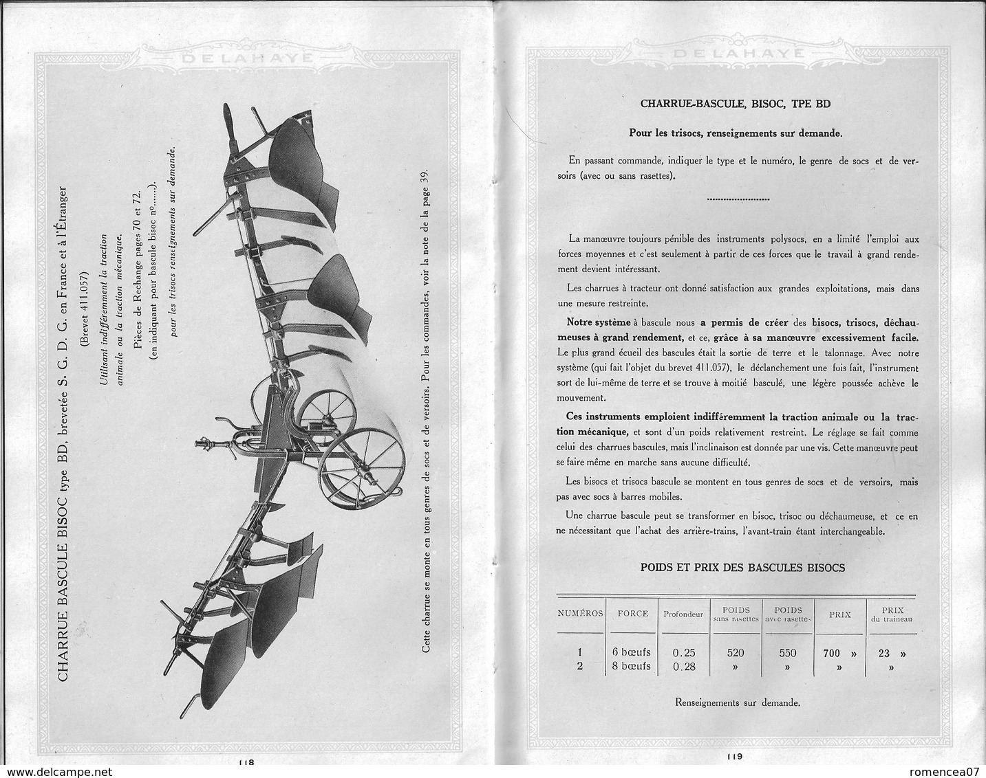 Ets DELAHAYE - Bohain (Aisne) - CATALOGUE GENERAL - Outillage Agricole - Nombreux Scans - 208 Pages Illustrées - A Voir! - Other & Unclassified