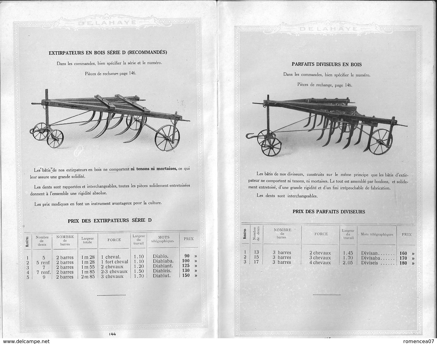 Ets DELAHAYE - Bohain (Aisne) - CATALOGUE GENERAL - Outillage Agricole - Nombreux Scans - 208 Pages Illustrées - A Voir! - Other & Unclassified