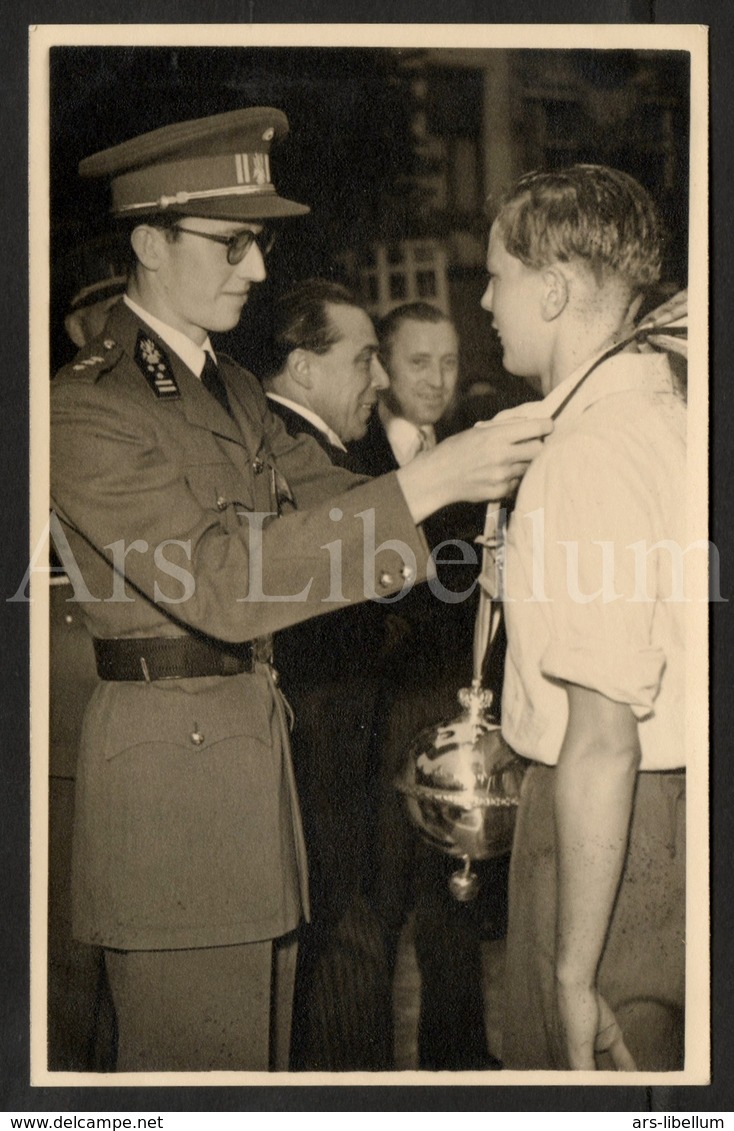 Photo Postcard / ROYALTY / Belgium / Belgique / Roi Baudouin / Koning Boudewijn / Sablon / 1951 - Marktpleinen, Pleinen