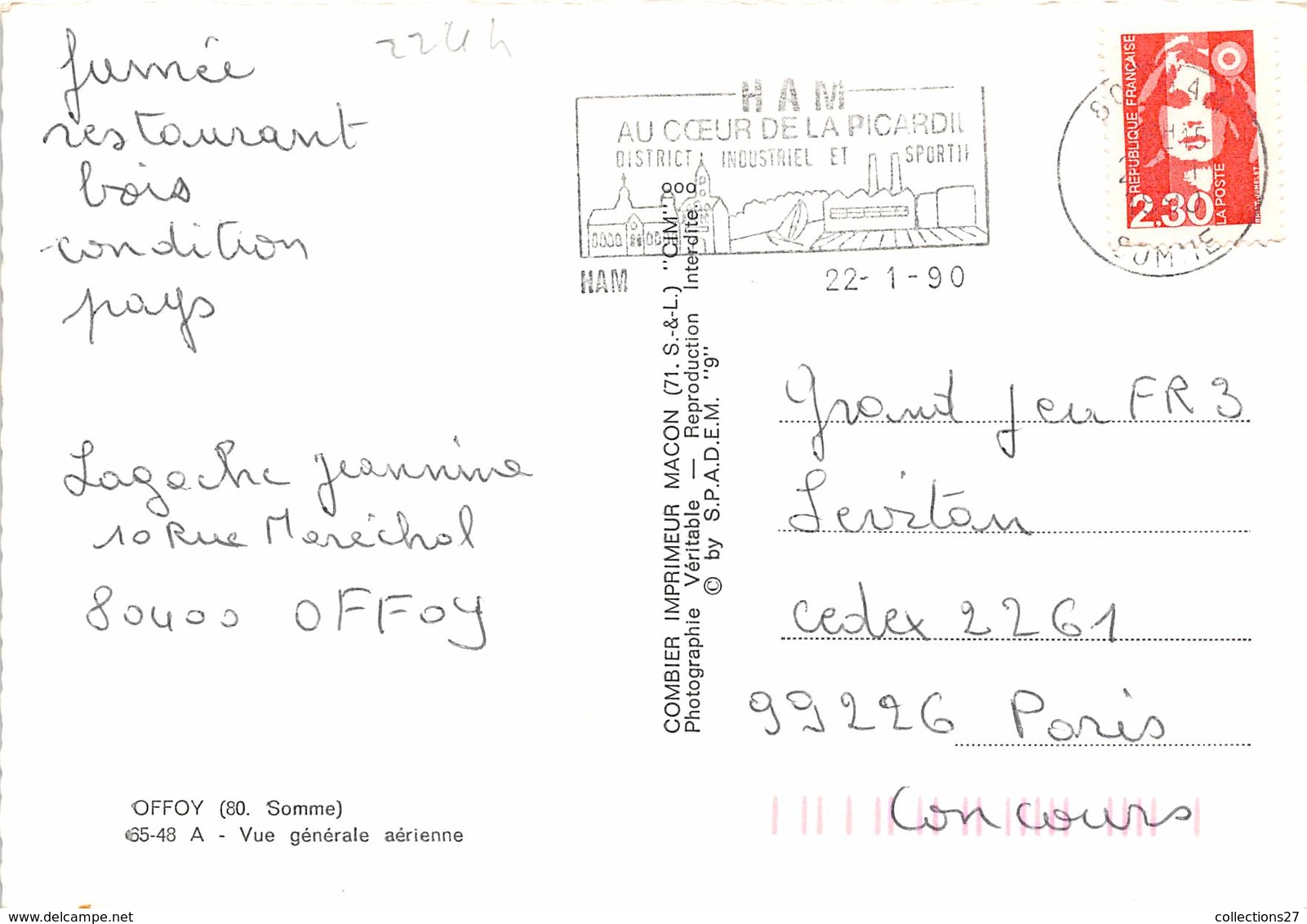 80-OFFOY- VUE GENERALE AERIENNE - Autres & Non Classés