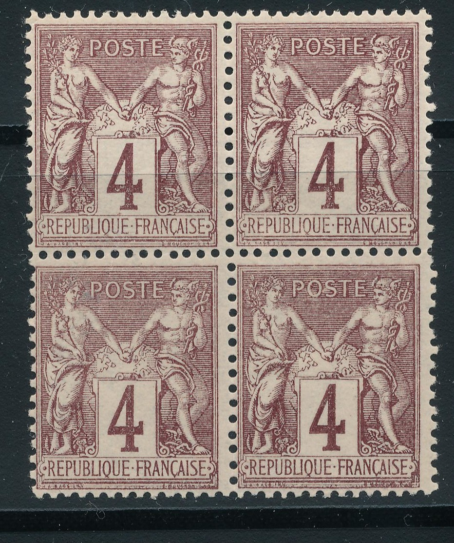 N°88 BLOC DE 4 NEUF * - 1876-1898 Sage (Type II)