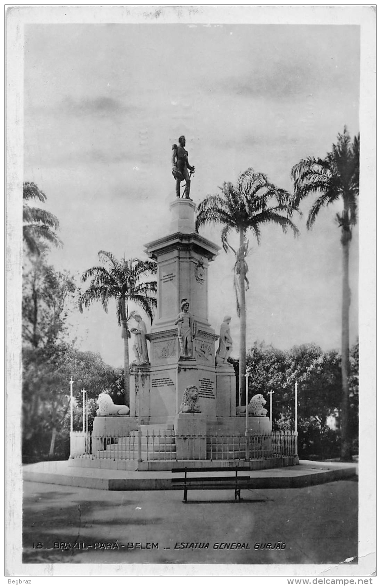 BELEM     ESTATUA GENERAL GURJAO   PUBLICITE - Belém