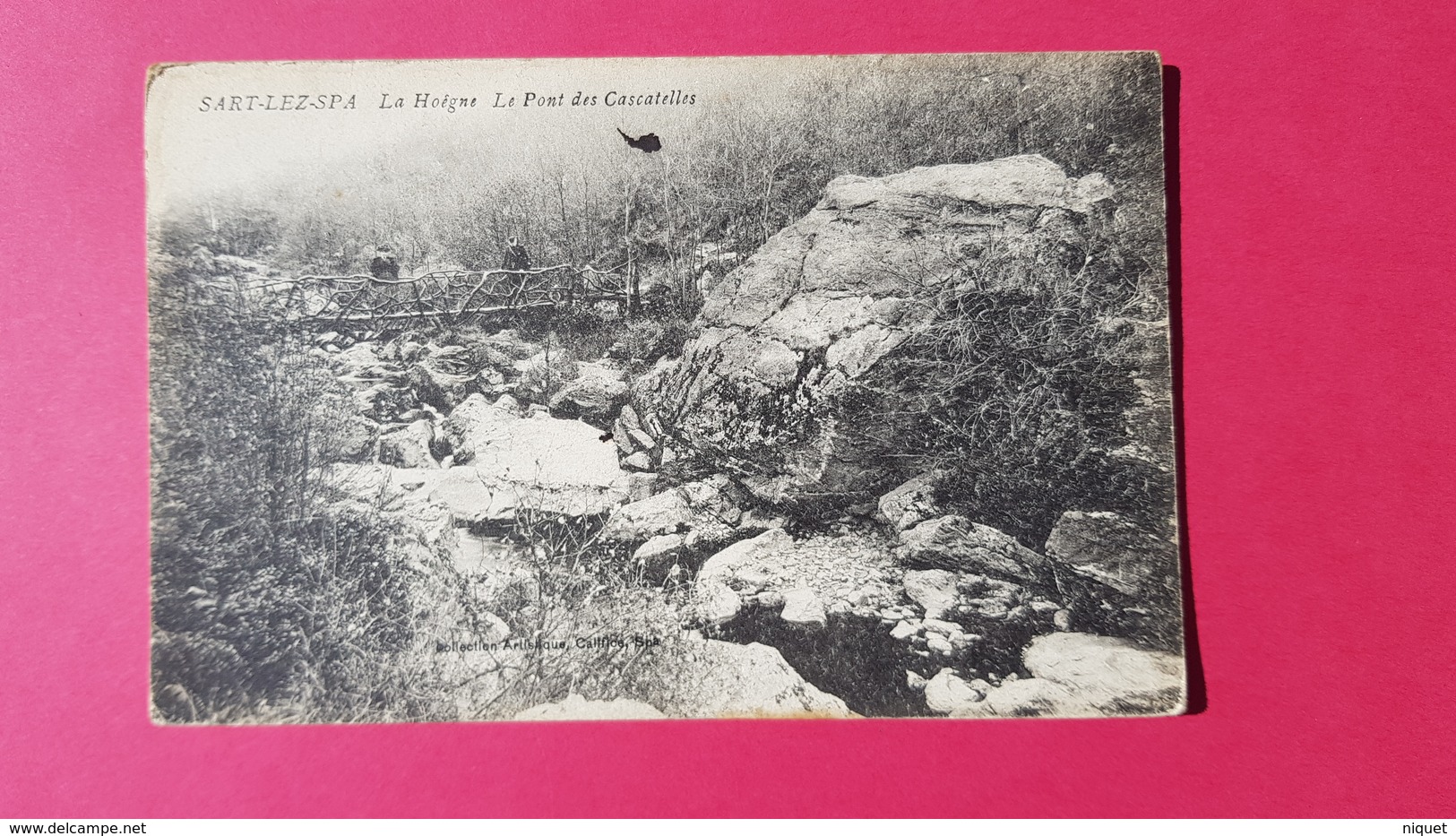 Belgique, Liège, Jalhay, Sart-Lez-Spa, La Hoêgne, Le Pont Des Cascatelles, Animée, 1910, () - Jalhay