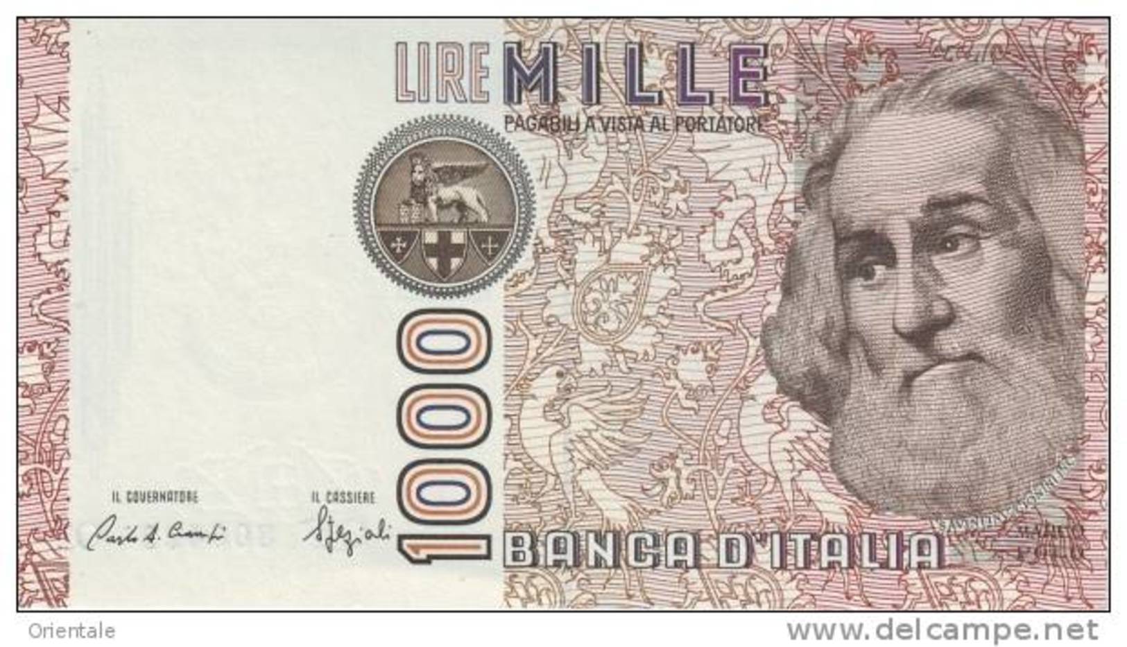 ITALY P. 109b 1000 L 1988 UNC - 1000 Lire