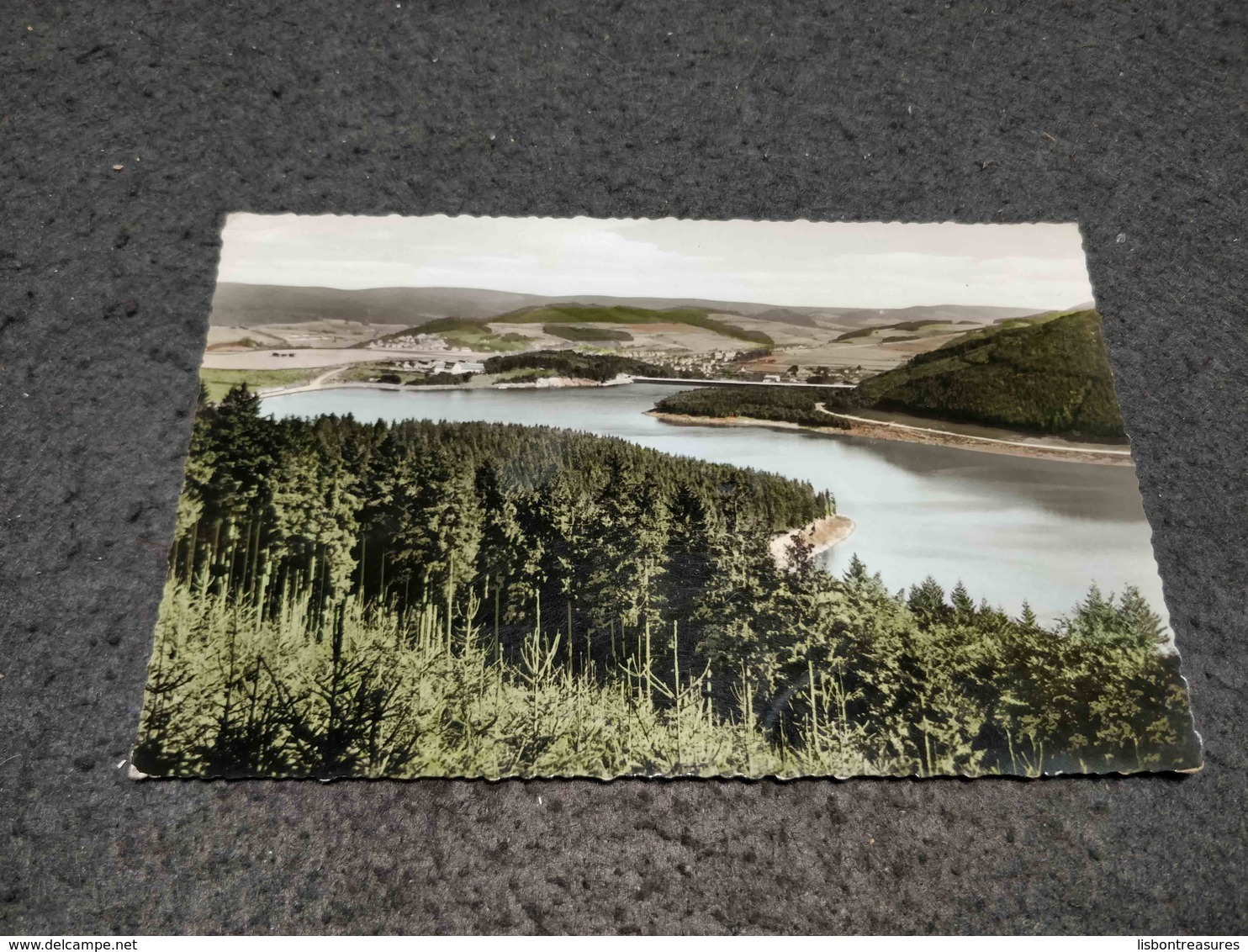 ANTIQUE POSTCARD GERMANY HENNESEE BEI MESCHEDE SAUERLAND CIRCULATED 1961 - Other & Unclassified