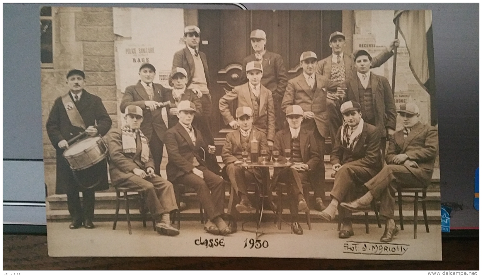 Gueugnon - Carte Photo - Les Conscrits De 1930 - Gueugnon