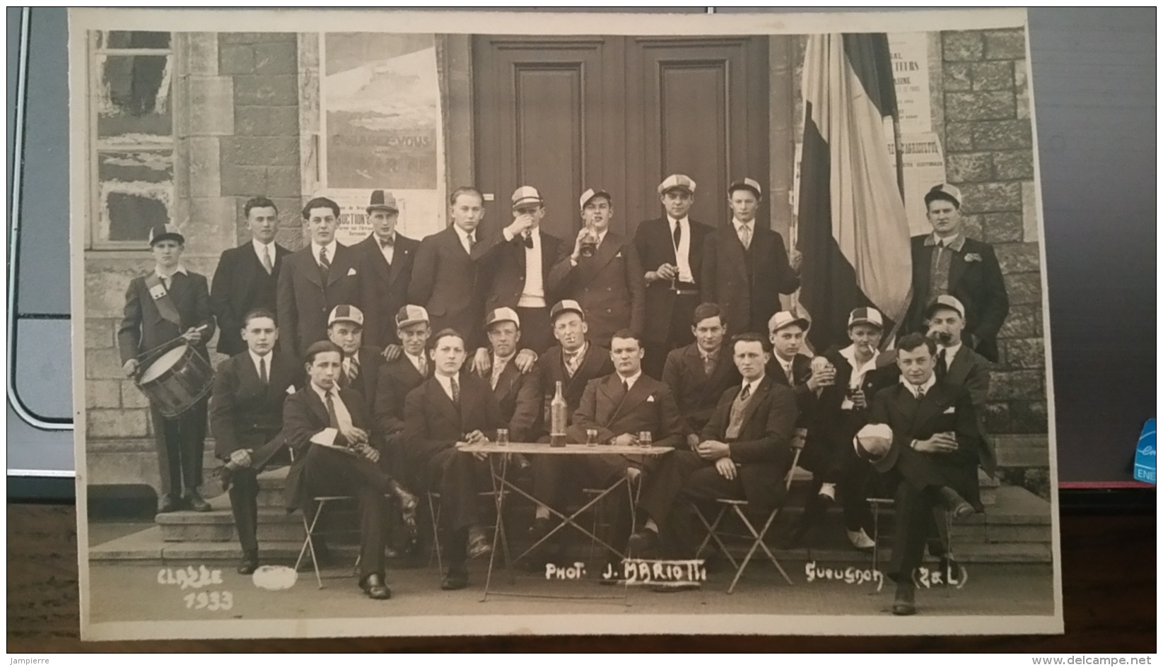 Gueugnon - Carte Photo - Les Conscrits De 1933 - Gueugnon