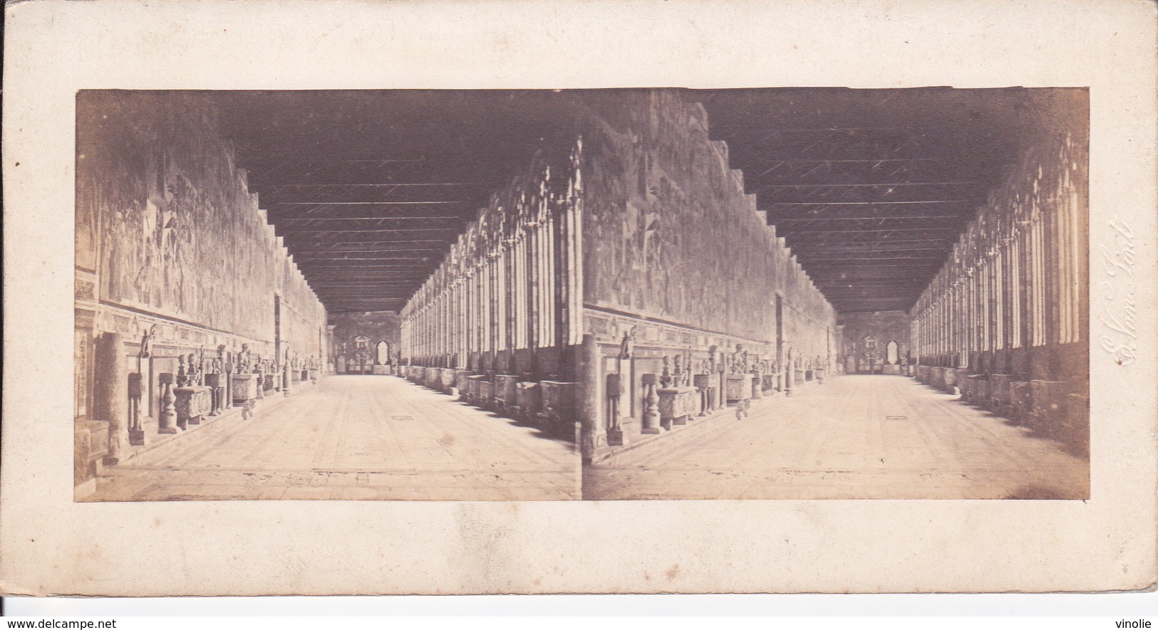 VUE STEREO. 18-045  : ITALIE. ITALIA. PISE. CAMPO SANTO - Stereoscopio