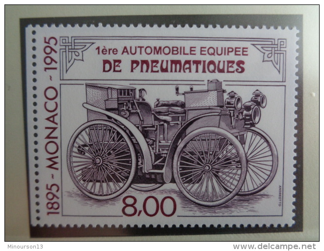 MONACO 1995  Y&amp;T N° 1999 ** - Centenaire De La 1ERE Automobile Equipée De Pneumatiques - Unused Stamps