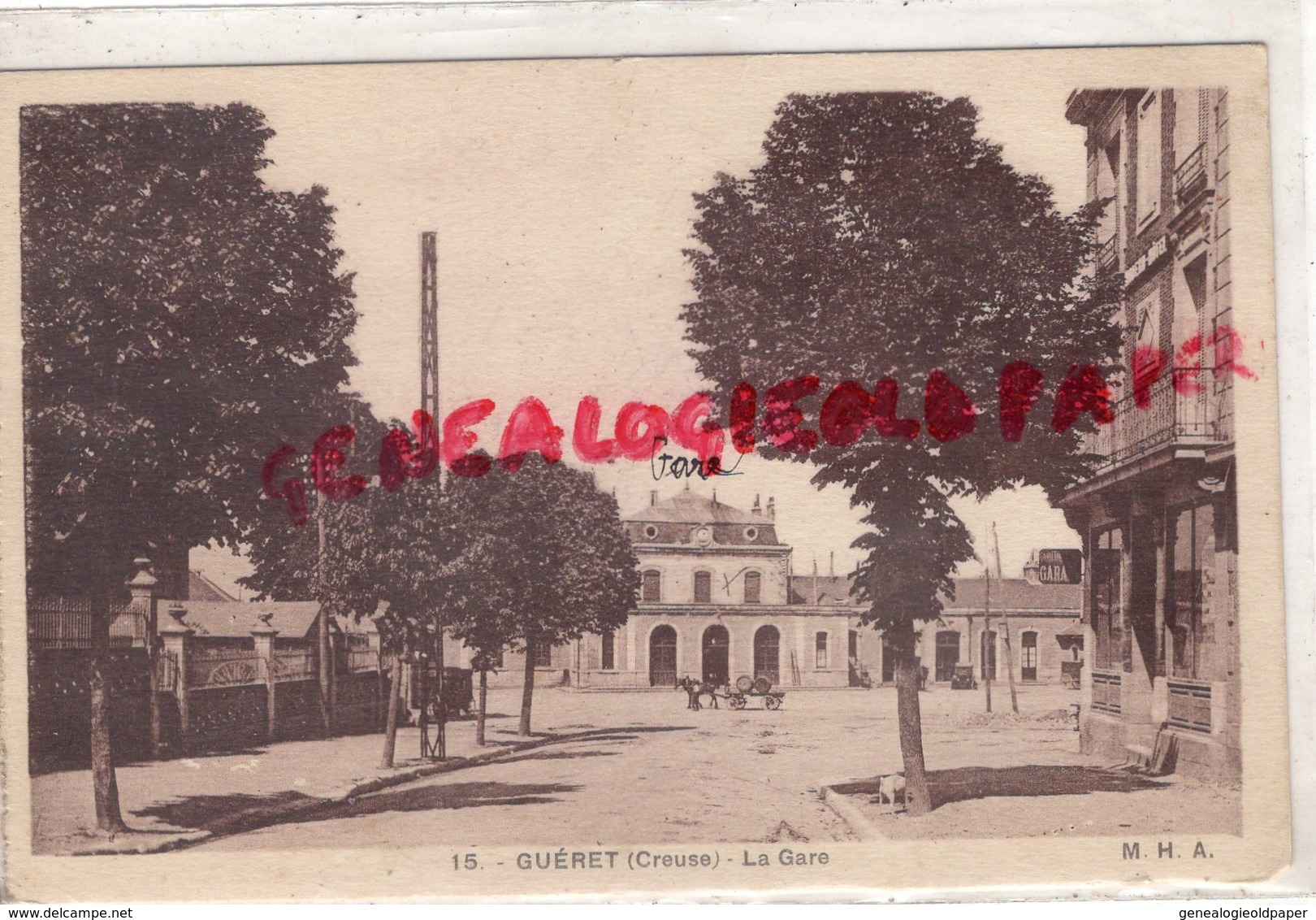 23- GUERET - LA GARE - Guéret