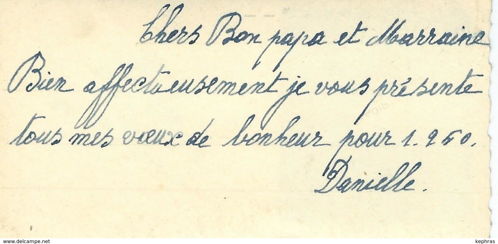 CHIMAY : Bonne Et Heureuse Année - RARE Mignonette - Courrier De 1950 - Dimensions 9.2 / 4.7 Cm - Chimay