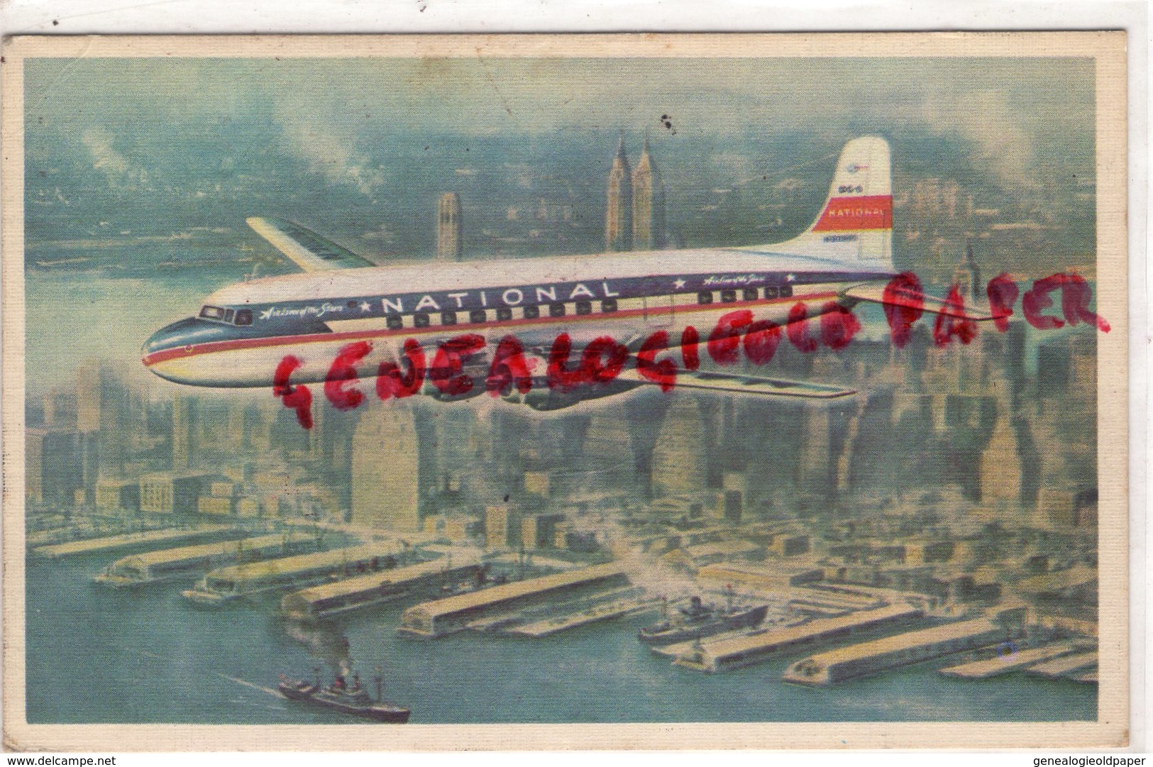 AVIATION- AVION THE STAR - SERVICE BETWEEN NEW YORK FLORIDA AND HAVANA- 1953 - 1946-....: Era Moderna