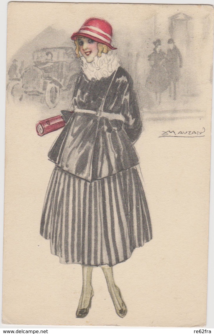 Donna , Illustratore Achille Luciano MAUZAN - F.p. -  Anni '1910 - Mauzan, L.A.