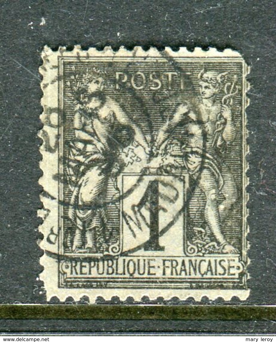 Rare N° 83 Cachet à Date De Madagascar " 1 Tor Et Pes Aux Armées " ( Mars 1896 ) - 1876-1898 Sage (Type II)