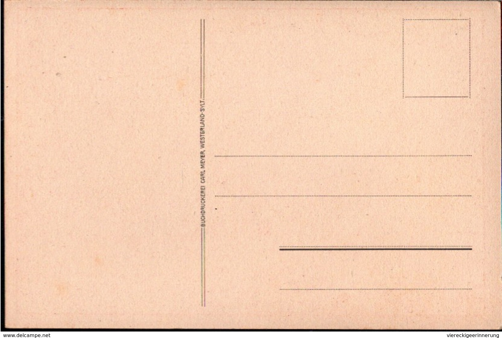 !  Alte Ansichtskarte Landkarte Insel Sylt, Westerland, Map - Sylt