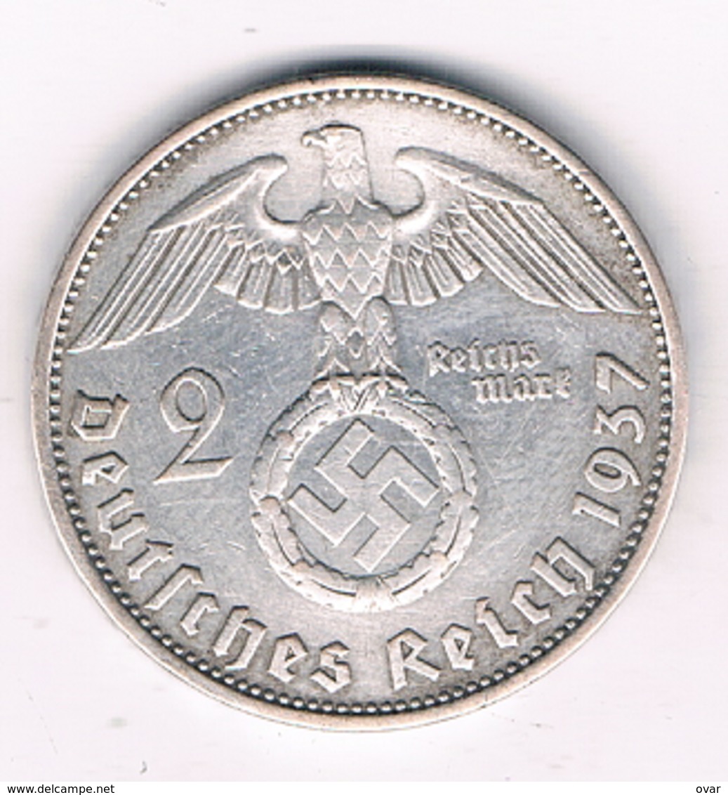 2 MARK 1937 A  DUITSLAND /3263G/ - 2 Reichsmark