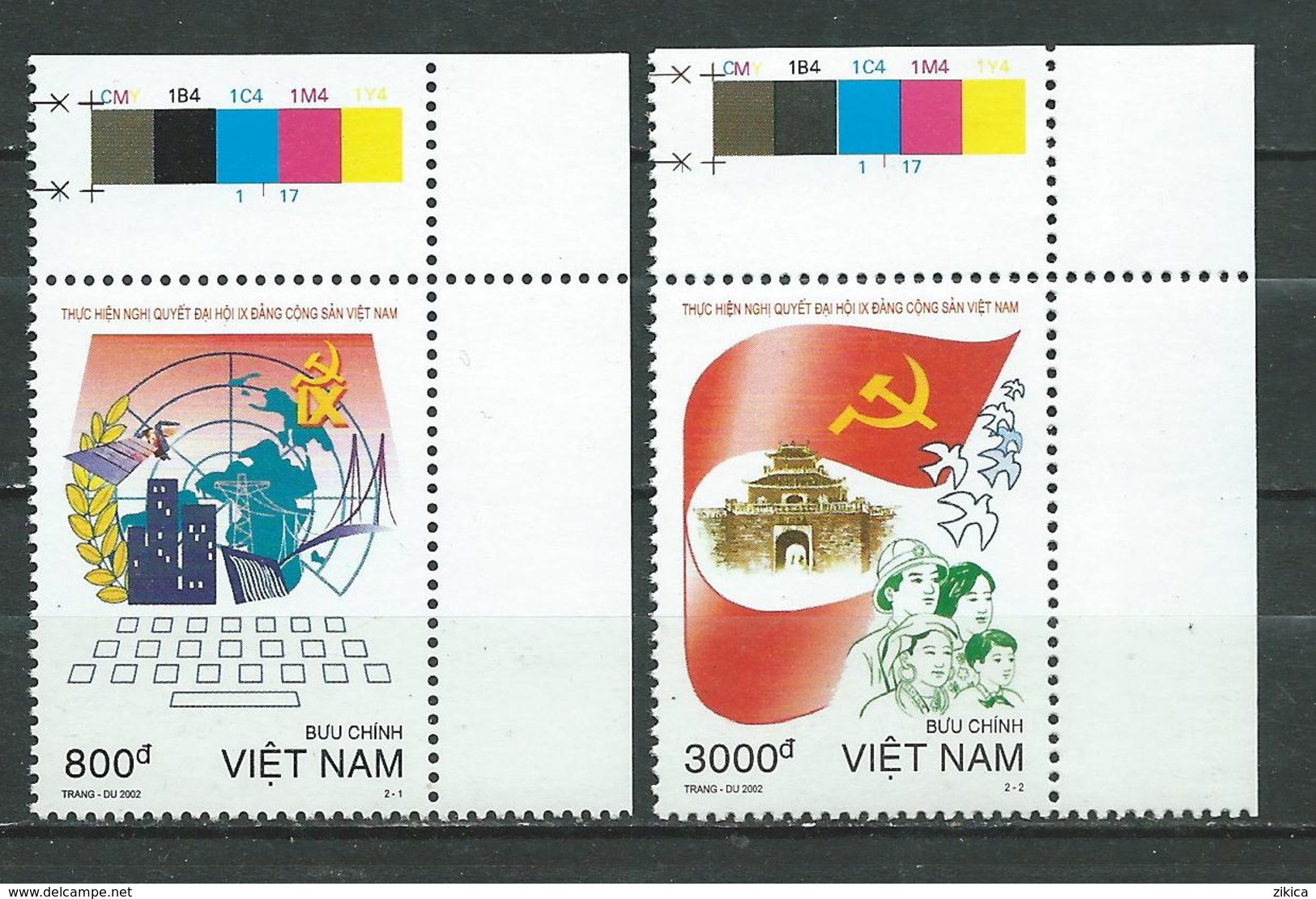 Vietnam Viet Nam 2002 Implementing The Resolution Of The Vietnam Communist Party's 9th Congress.MNH - Vietnam