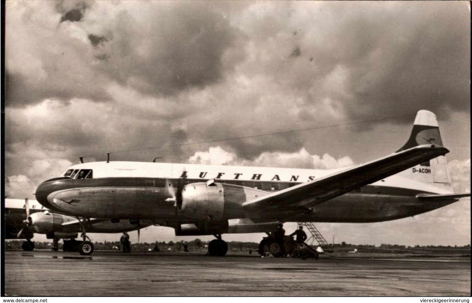 !  Alte Ansichtskarte Lufthansa Metropolitan, Flugzeug, Airplane, Propliner - 1946-....: Ere Moderne