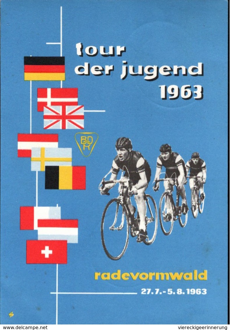 !  Alte Ansichtskarte Tour Der Jugend 1963 Radevormwald, Radsport, Cyclisme, Bicycle - Cycling