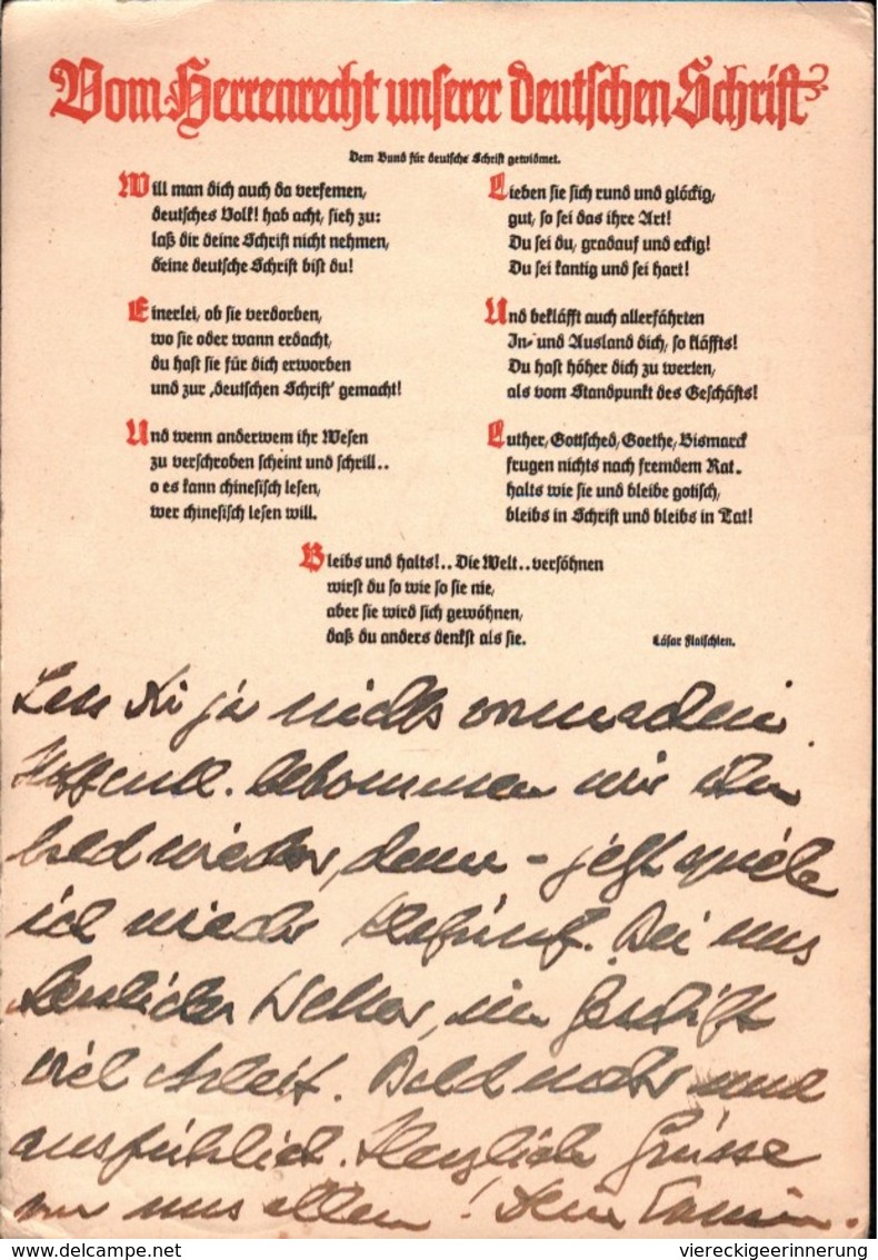 ! Ansichtskarte, Werbekarte Des Bundes Für Deutsche Schrift, 1933, Neustadt Schwarzwald - Werbepostkarten