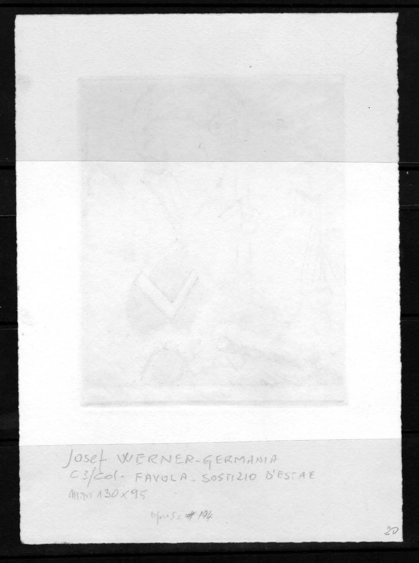 Ex Libris  Josef Werner  C3 Col   Mm130x95   Solstizio D'estate - Ex Libris