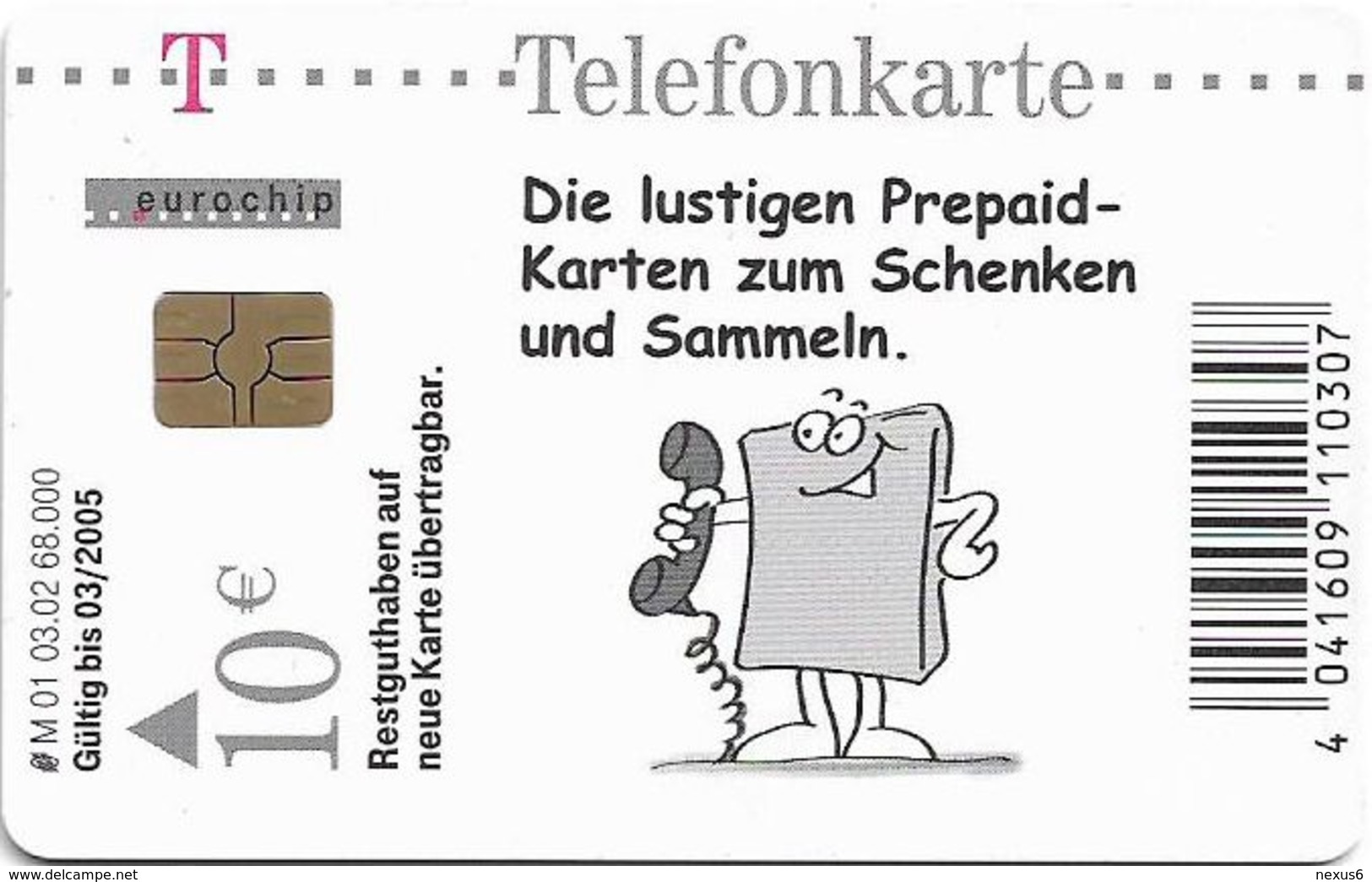 Germany - Die Lustigen Prepaid-Karten 4 - Ostern - M 01-03.2002 - 68.000ex, Used - M-Series : Merchandising