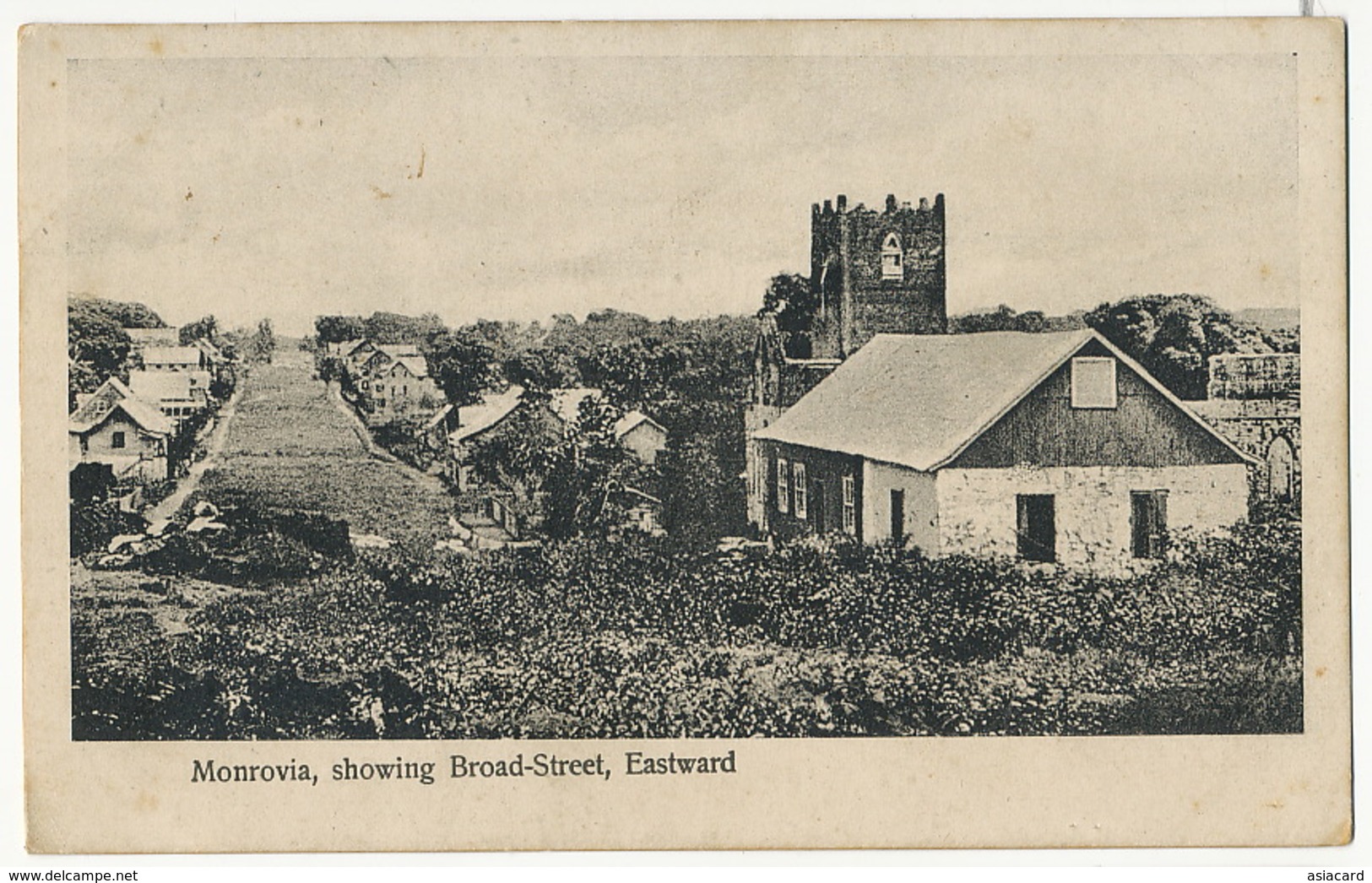 Monrovia Showing Broad Street, Eastward - Liberia