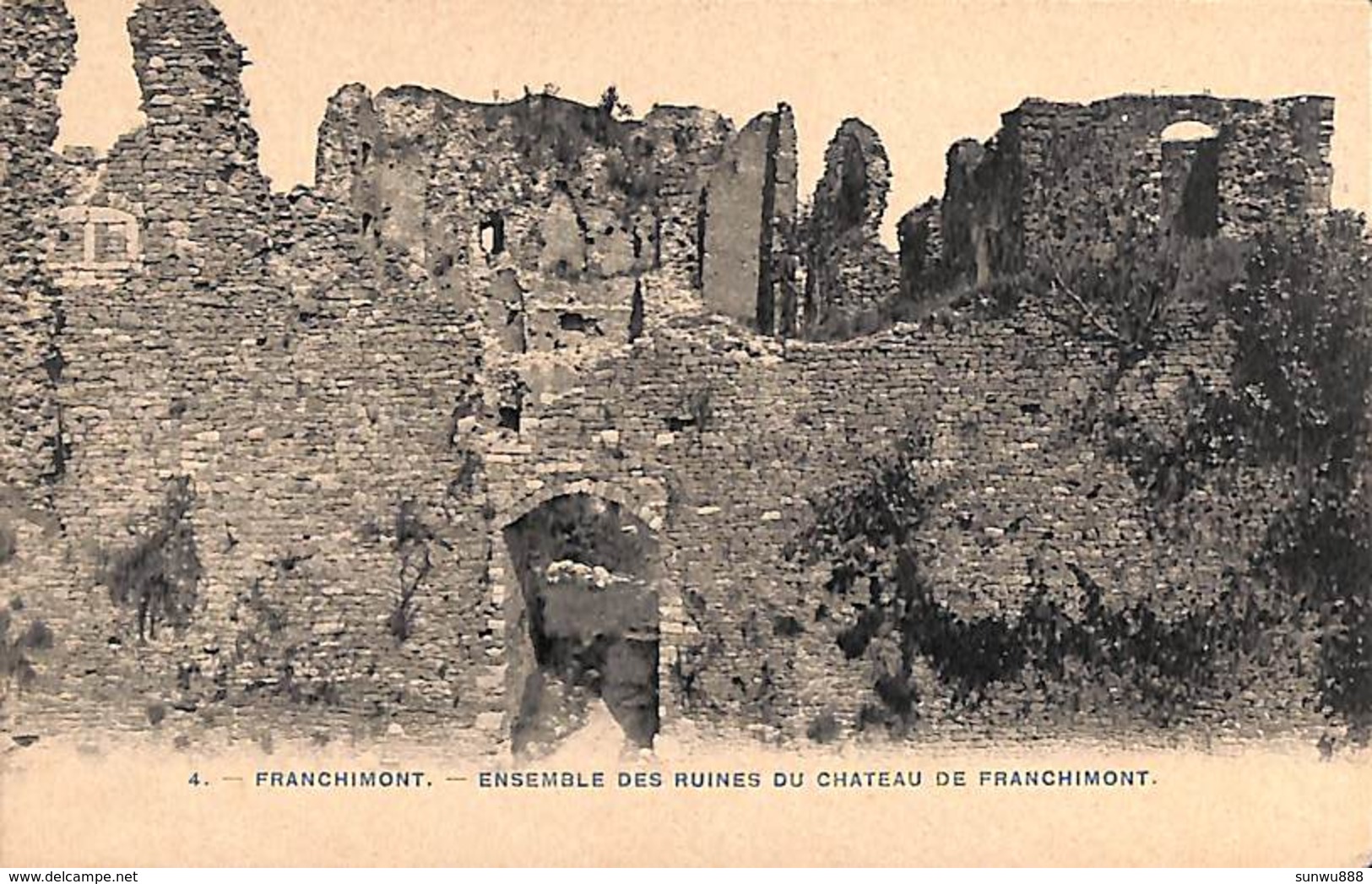 Franchimont - Ensemble Des Ruines Du Château De Franchimont (précurseur) - Philippeville