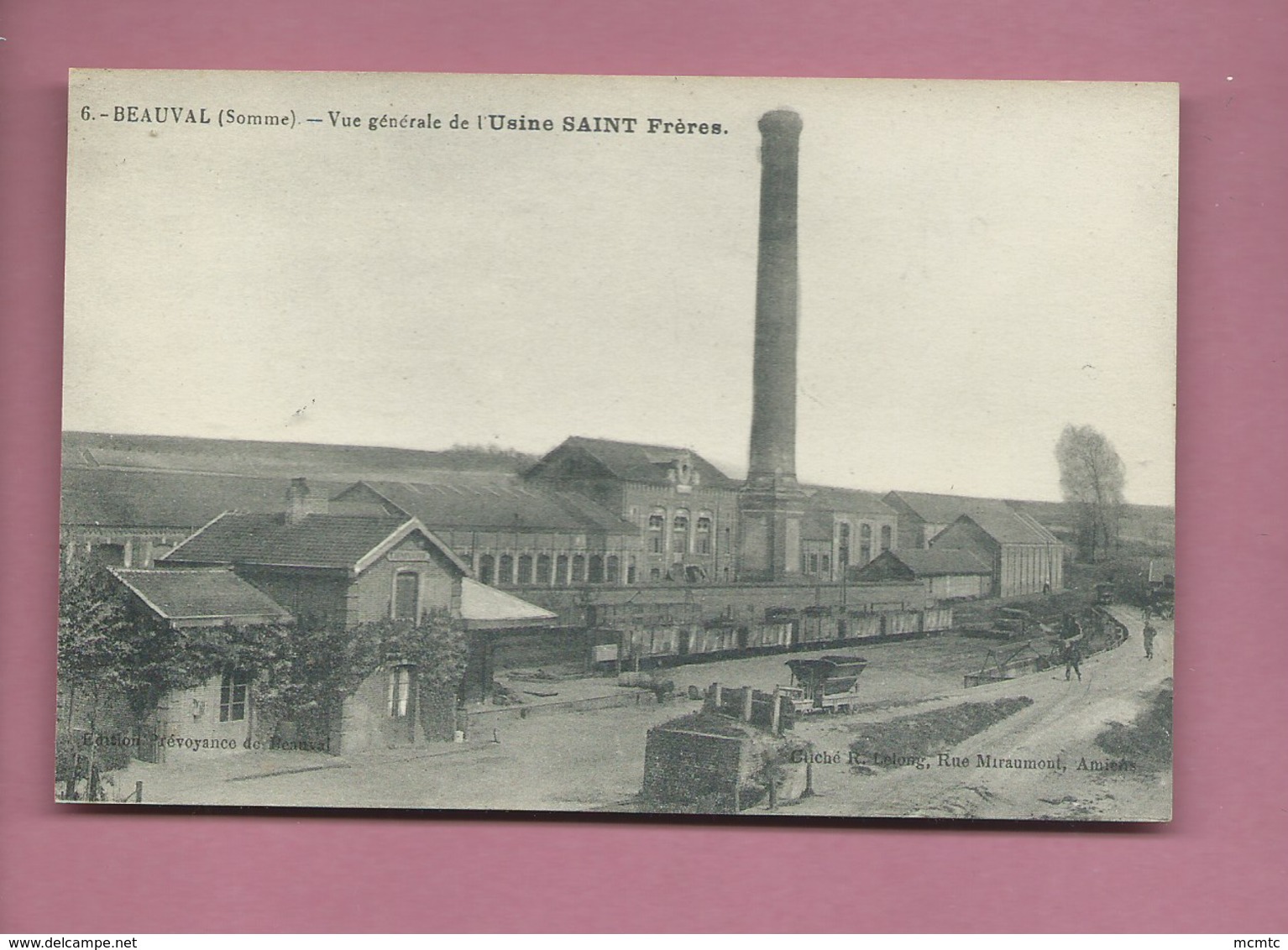 CPA   -  Beauval - (Somme) - Vue Générale De L'Usine Saint Frères - Beauval