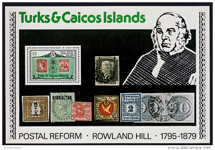 A0487 TURKS &amp; CAICOS 1979,  SG MS551 Death Centenary Of Rowland Hill,  MNH  0.50 - Turks And Caicos