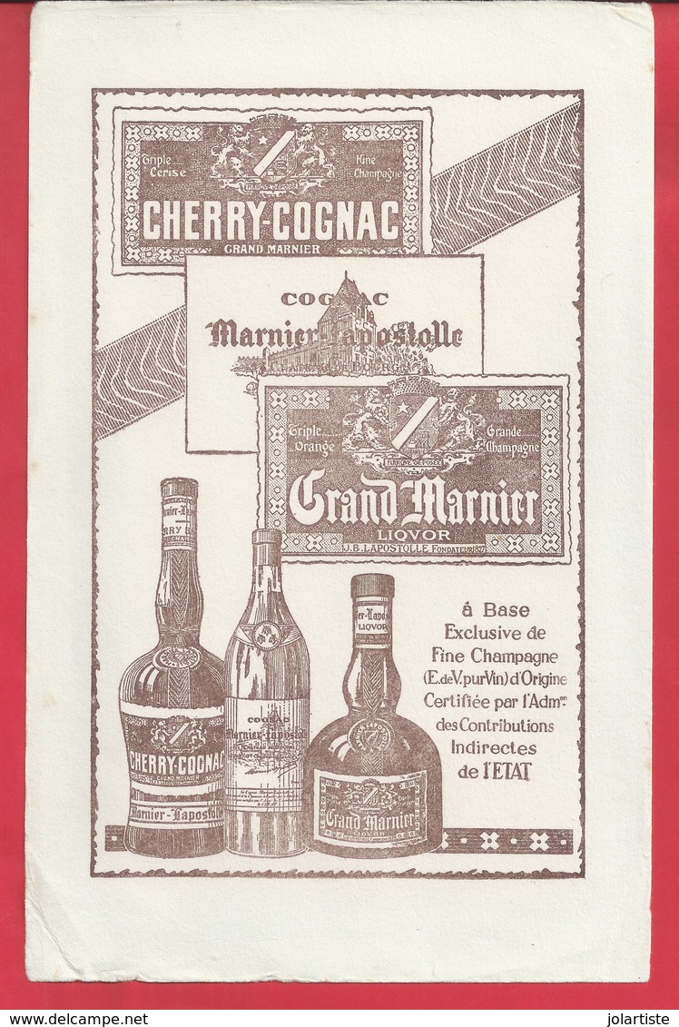 Buvard Cherry Cognac Marnier Lapostolle Grand Marnier Dim 235mmx148mm N02 - Liqueur & Bière