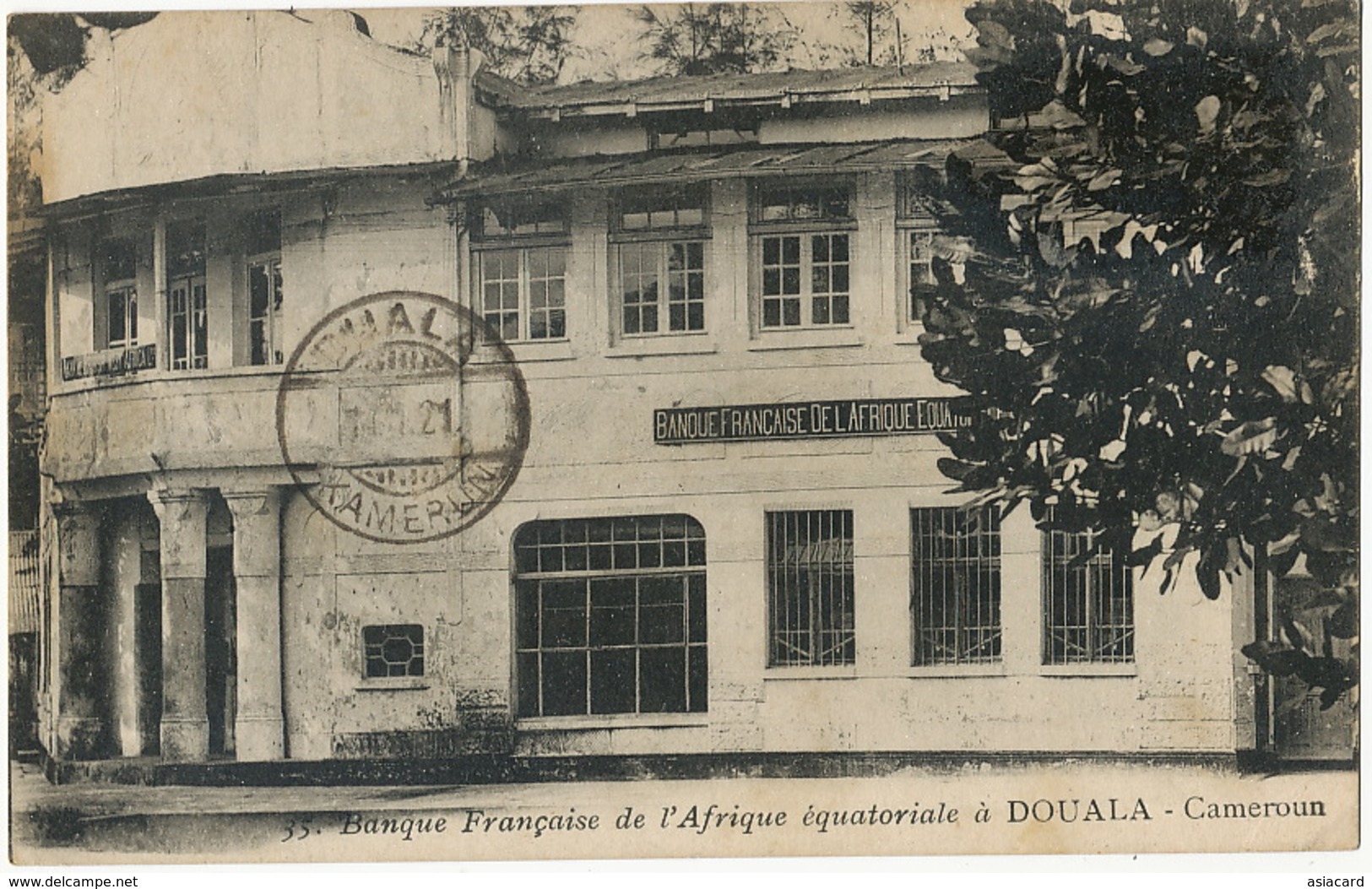 Banque Française De L' AOF à Douala Cameroun Edit Favrat Vers Docteur Chevrier Ambrieres Mayenne Bank - Cameroun