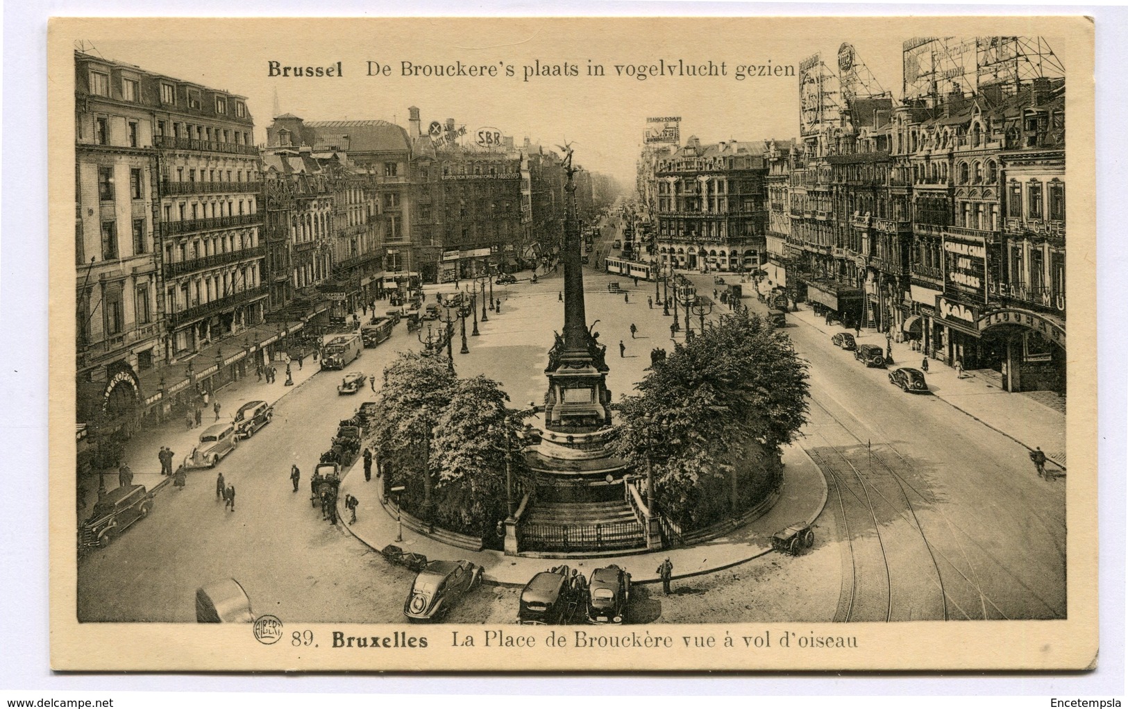 CPA - Carte Postale - Belgique - Bruxelles - Place De Brouckère (CP3616) - Marktpleinen, Pleinen