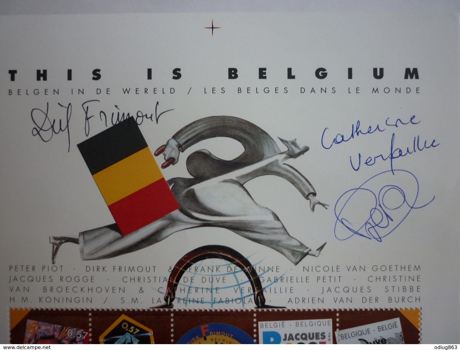 Dirk Frimout (ruimtevaart) En Catherine Verfaillie (stamcellenonderzoek): Gesigneerd - This Is Belgium - Sonstige & Ohne Zuordnung