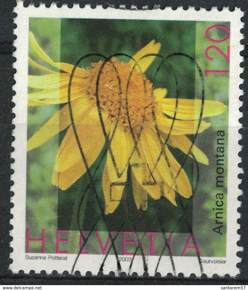 Suisse 2003 Oblitéré Used Plante Fleur Arnica Montana - Used Stamps
