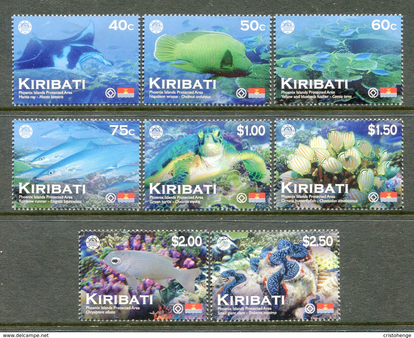 Kiribati 2012 Phoenix Island Protected Area Set HM (from SG MS885) - Kiribati (1979-...)
