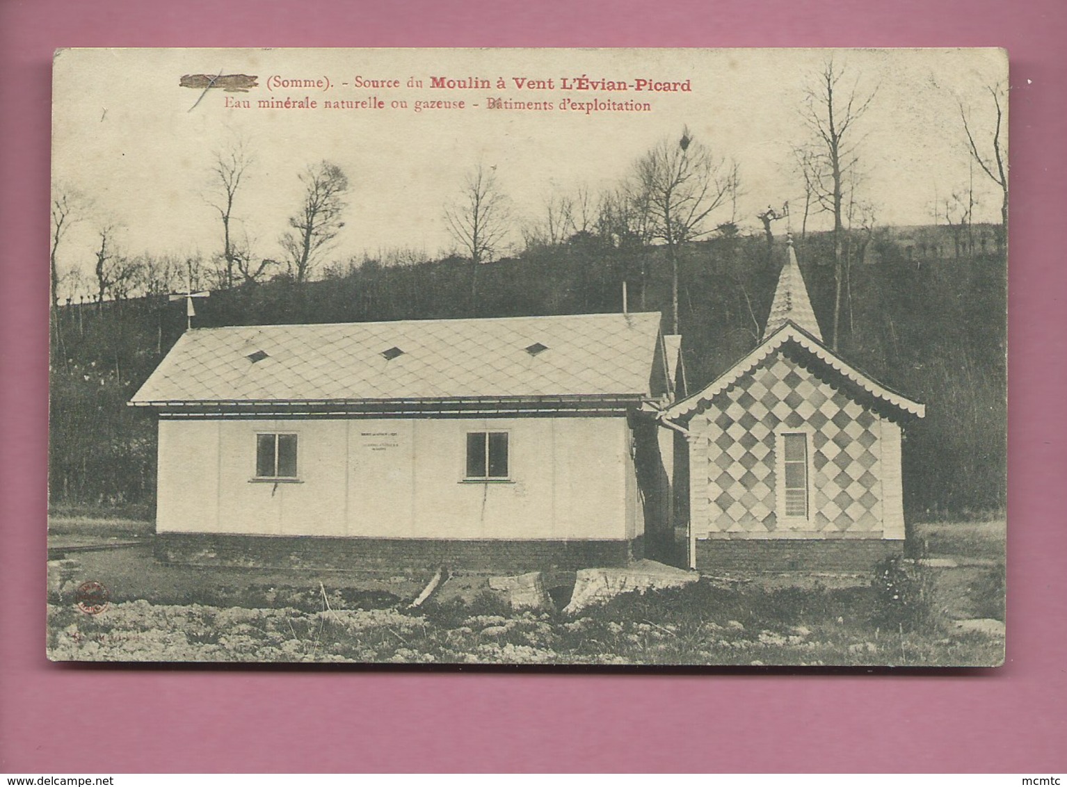 CPA- Lucheux  -(Somme)-Source Du Moulin à Vent L'Evian Picard-Eau Minérale Naturelle Ou Gazeuse-Bâtiments D'exploitation - Lucheux