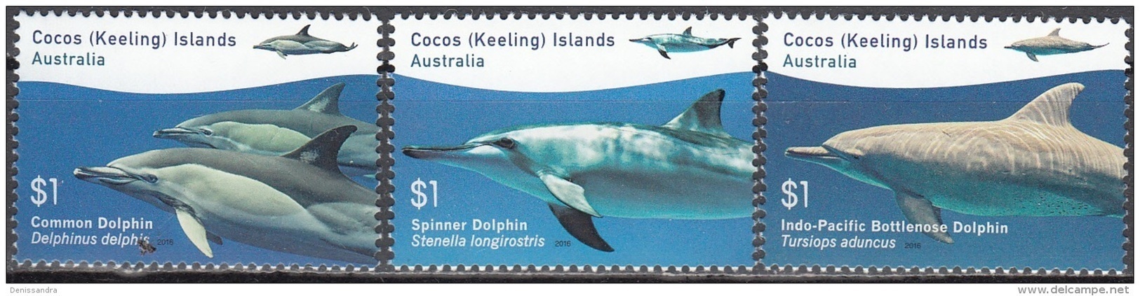 Cocos (Keeling) Islands 2016 Dauphins Neuf ** - Cocos (Keeling) Islands