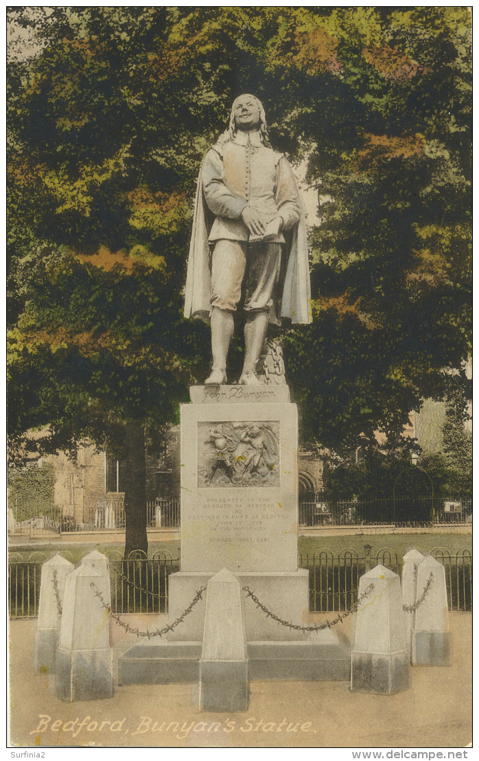 BEDS - BEDFORD - BUNYAN'S STATUE Bd154 - Bedford