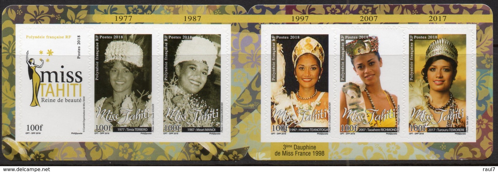 Polynésie 2018 - Miss Tahiti D'hier Et D'aujourd'hui - Carnet Neuf // Mnh Booklet - Ungebraucht
