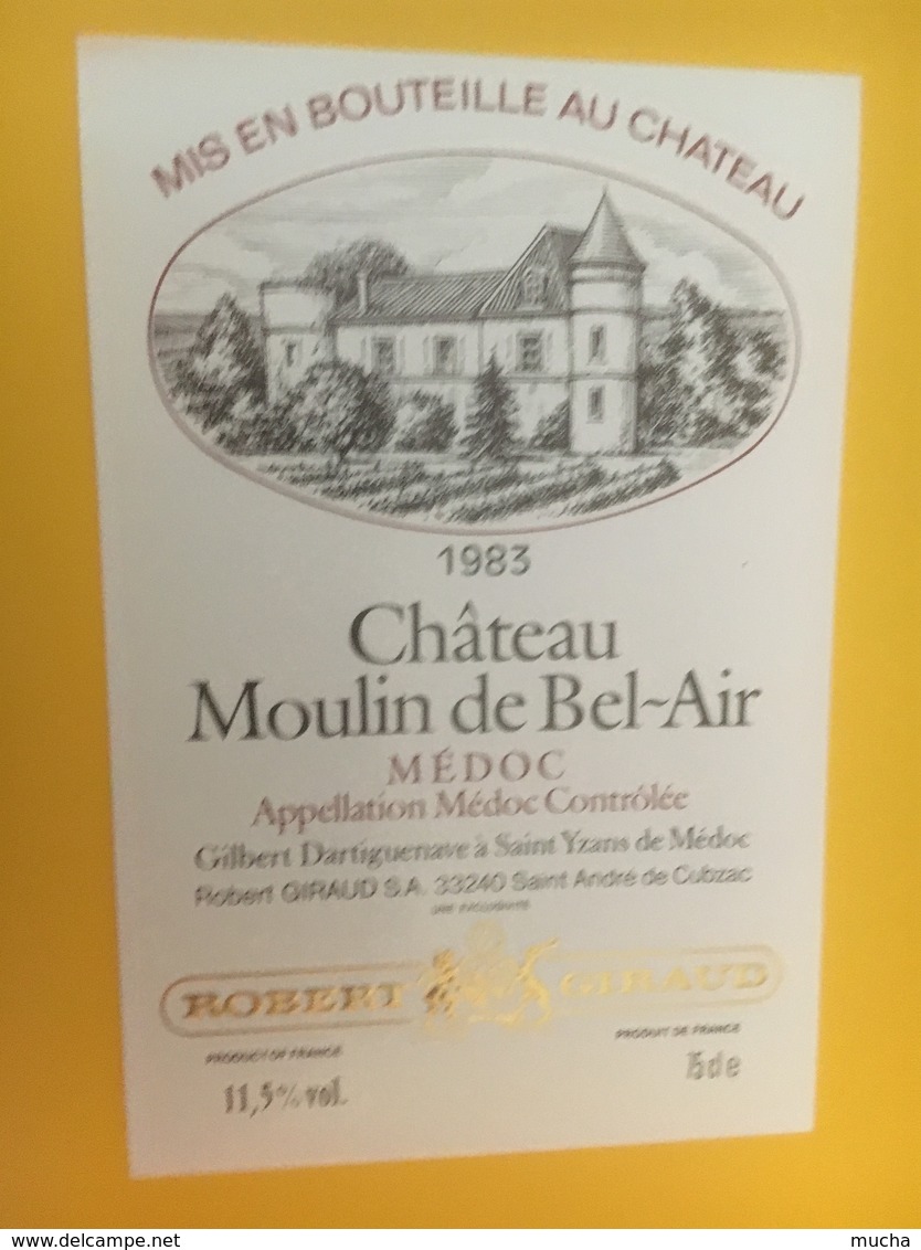 8405 - Château Moulin De Bel-Air  1983 Médoc - Bordeaux