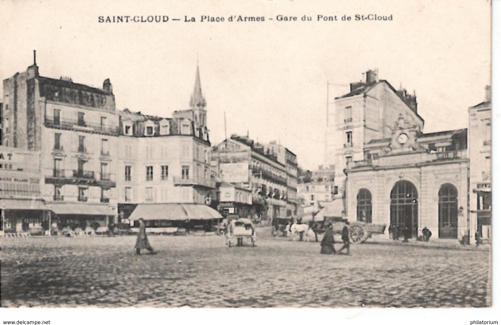 92  SAINT CLOUD  La Place D' Armes  Gare Du Pont De Saint Cloud - Saint Cloud