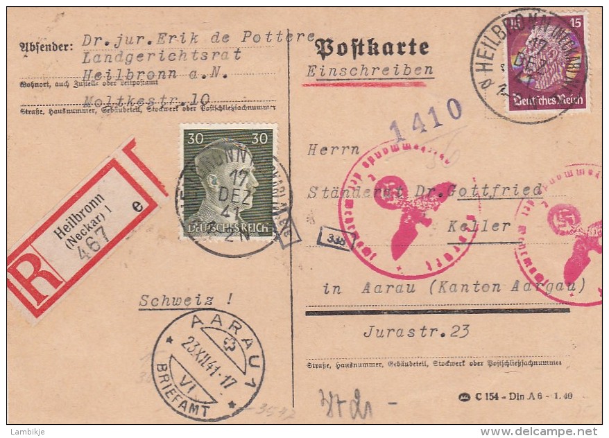 Deutsches Reich R Postkarte 1941 - Sonstige & Ohne Zuordnung