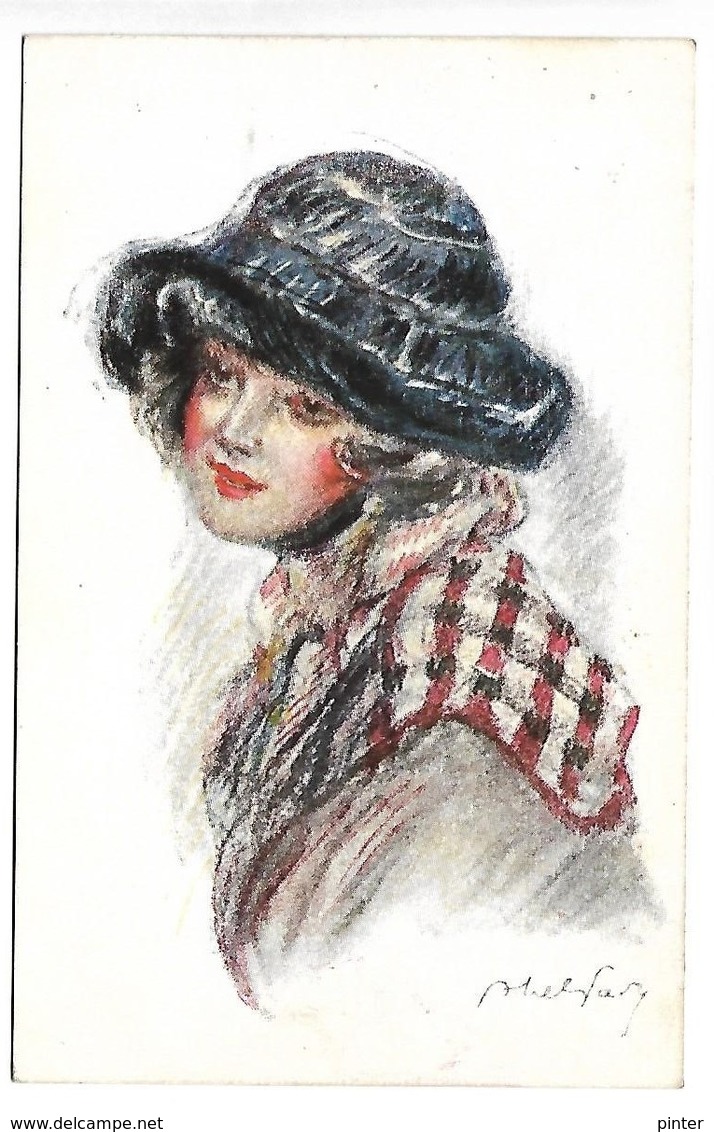 Figure De FEMME - Figure Parisienne - Illustrateur ABEL FAIVRE - Faivre