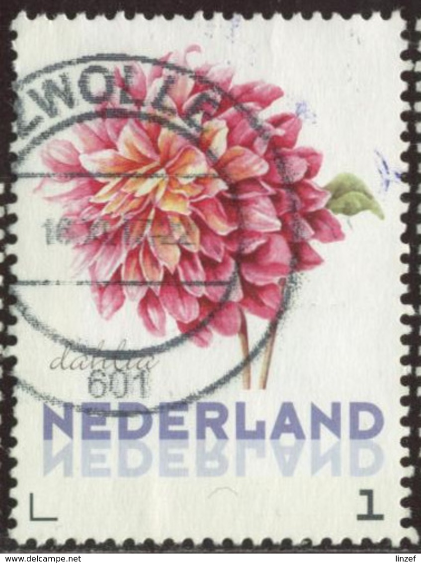 Pays-Bas - Timbre Personnalisé - Dahlia - Oblitéré - Personalisierte Briefmarken