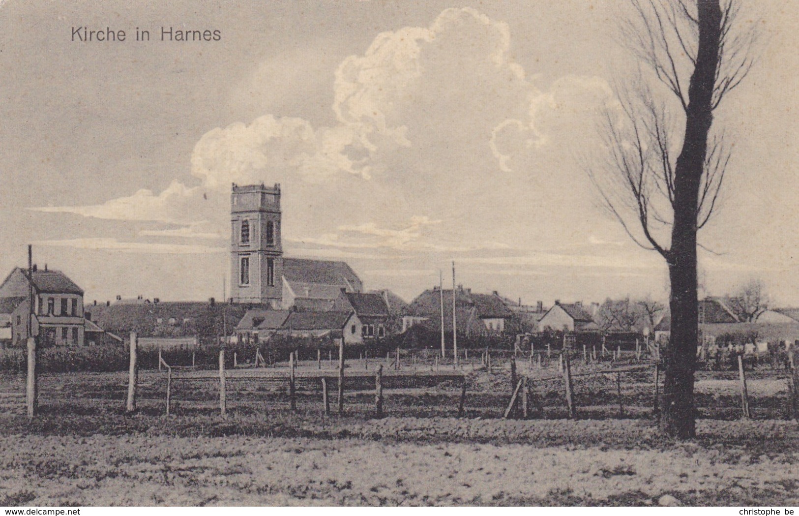 CPA 62, Kirche In Harnes, K.D. Feldpost (pk47077) - Harnes